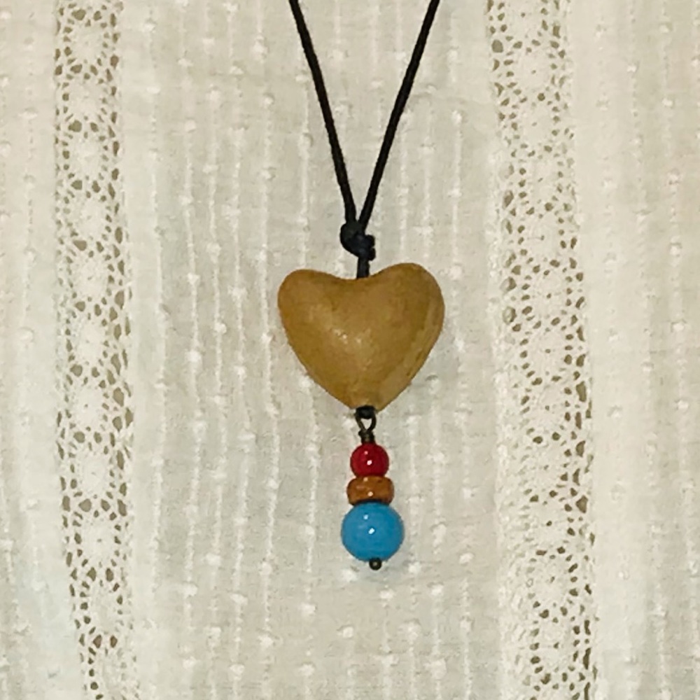 Clay and Gemstone Necklace